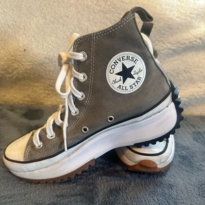 Converse Run Star  Hike custom dyed Olive/Khaki